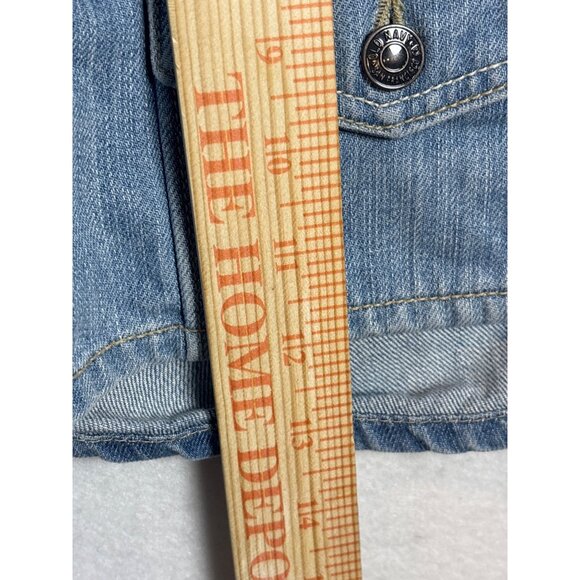 Old Navy Denim Cargo Shorts With Button Pockets Size: 10 - Picture 4 of 10